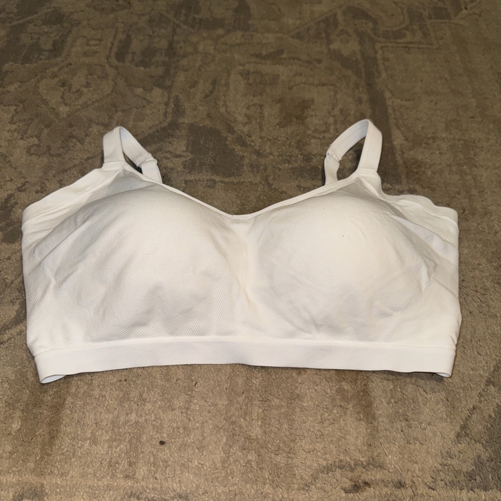Warners Blissful Benefits Bra 3XL 3X White Side Smoothing Wireless RM3911W